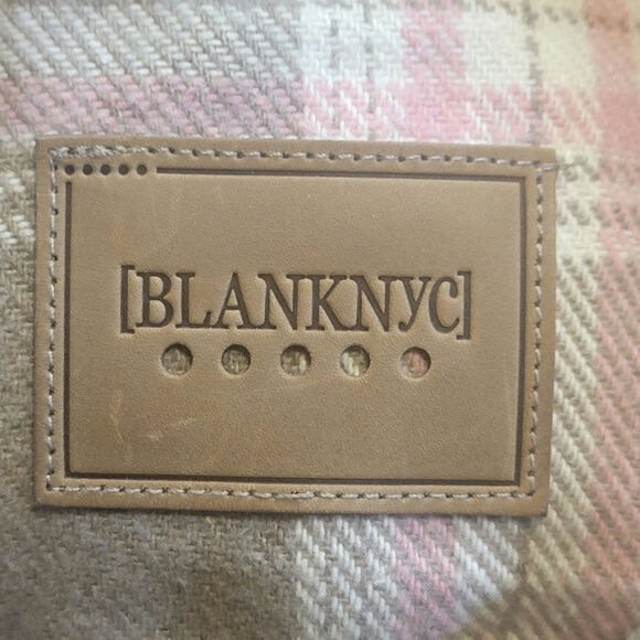 BLANK NYC Plaid Snap Front Cozy Casual Fall Winter Shacket Jacket Size M - Picture 12 of 14